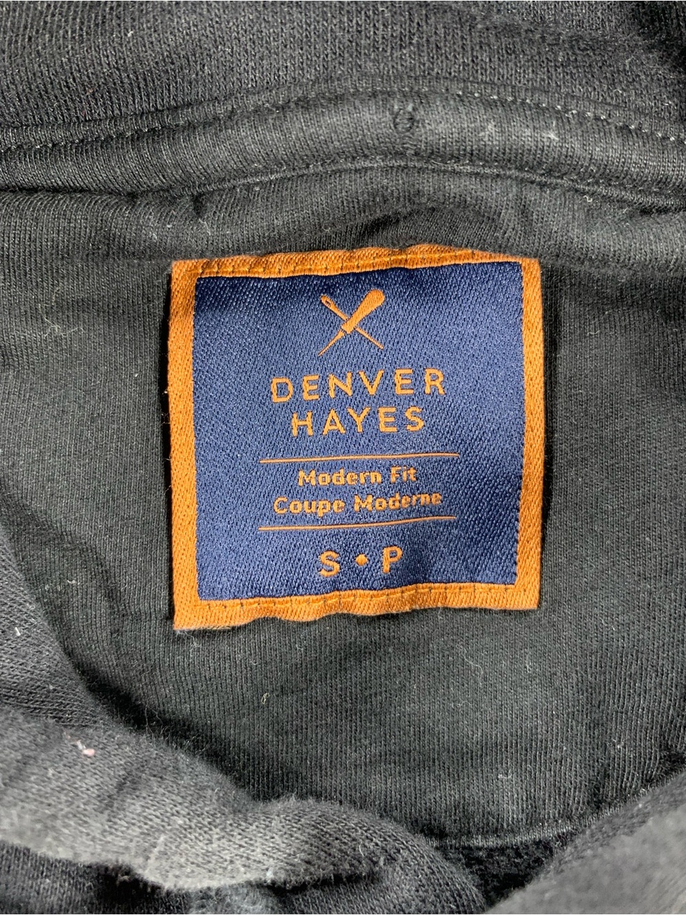 Pre loved DENVER HAYES hoodie mens size S - Picture 4 of 5